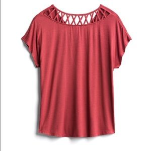 like new Papermoon lattice detail top